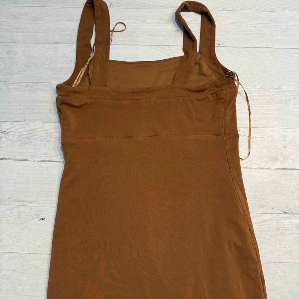 Good American 90s Tank Dress in Rust size 1 small - Picture 9 of 12